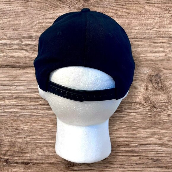 Akron Snapback Hat KF Brand Black & Pink Embroidered Adjustable Cap OSFA - Picture 4 of 5